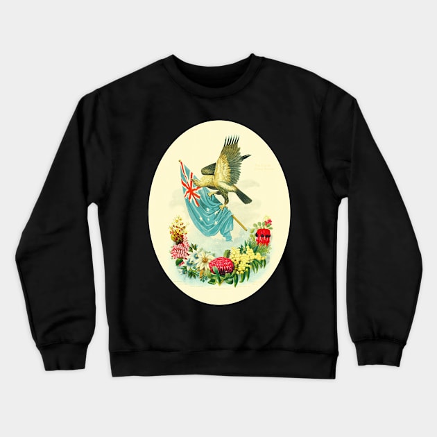 Australian Federation Flowers Crewneck Sweatshirt by KarwilbeDesigns